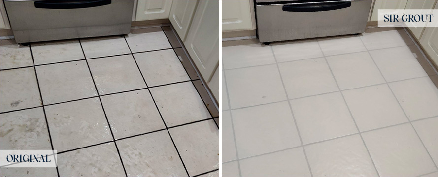 Kitchen Floor Restored by Our Talented Tile and Grout Cleaners in Brick, NJ