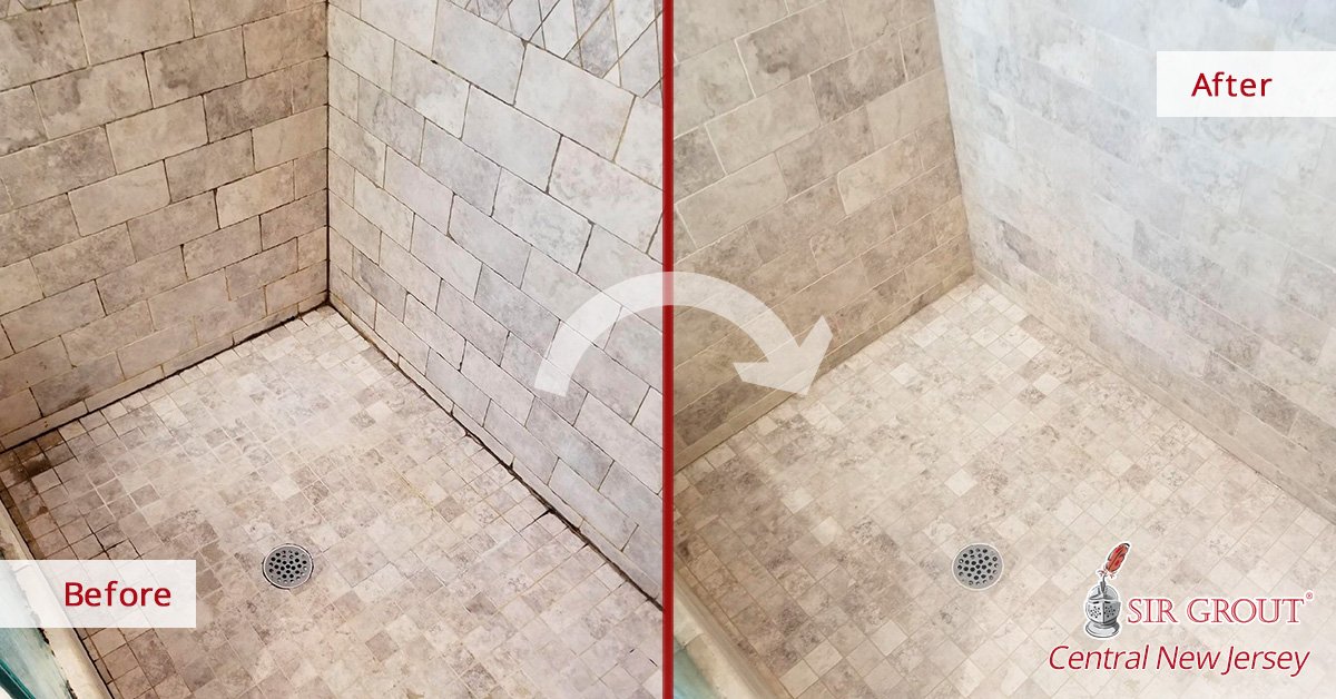 Our Tile and Grout Cleaners Left This Client's Shower in Toms River NJ  Looking Pristine